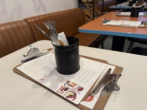 inside  at Madam Pancake in Amsterdam