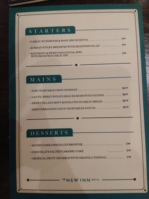 Menu at Cornkist in Ellon