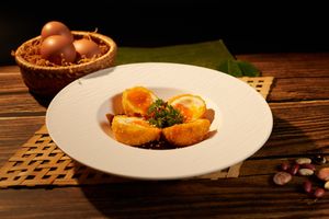 Thai Style Pink Peach Eggs
 at Tuệ in Ho Chi Minh City