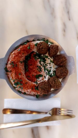 Falafel humus at Cult of Pita in Porto