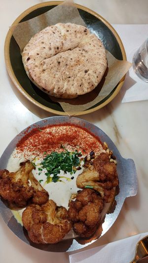 Cauliflower humus at Cult of Pita in Porto