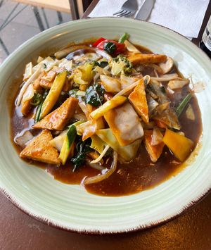 Gebratener Tofu (+ Reis nicht aufm Bild)  at Asiahub Wandsbek in Hamburg