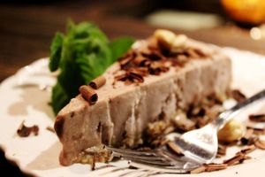 raw chocolate cake at Radost Fina Kuhinjica in Belgrade