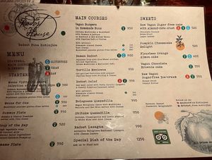 Menu  at Radost Fina Kuhinjica in Belgrade