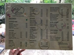 Menu at Radost Fina Kuhinjica in Belgrade