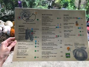 Menu at Radost Fina Kuhinjica in Belgrade