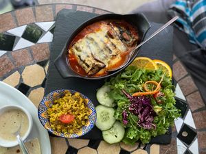 Vegeterian dish at Radost Fina Kuhinjica in Belgrade