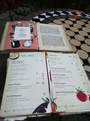The menu at Radost Fina Kuhinjica in Belgrade