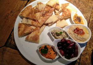 Vegan appetizer at Radost Fina Kuhinjica in Belgrade