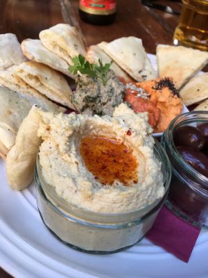 Hummus plate at Radost Fina Kuhinjica in Belgrade