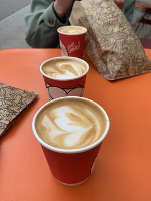 Oat flat whites  at Boreal Coffee Shop - Stand in Geneva