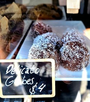 Delicato cubes at Cacau Bakery in Santa Rosa