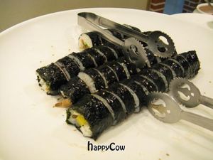 Kimbap (Korean sushi) at Yosanjae in Pohang