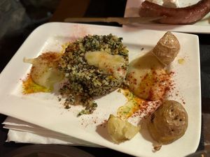 Timbal de lentejas y verduras at Restaurante Mora Nuei in Ainsa