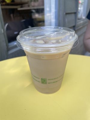 Oat latte  at Onda Origins in Seattle