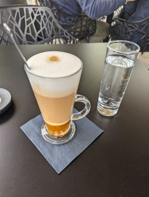 Pumpkin spice with oatmilk at Kavarna Rog  in Ljubljana