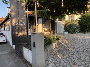 The entrance is just off the main road  at VALA in Fazana