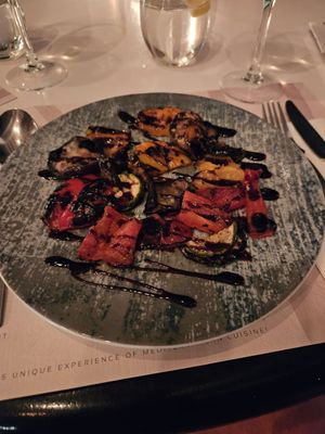 Grilled vegetables at Restaurant Elia Beach in Mykonos