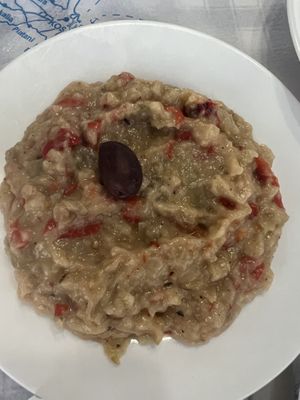 Eggplant salad without mayonnaise   at Maria in Kos