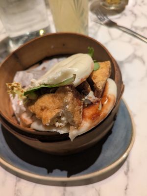 Sticky tofu baonun at Chamber Thirty Six in Liverpool