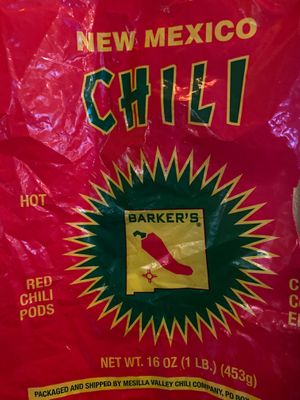 DRIED NEW MEXICO HATCH CHILI FOR RED ENCHILADA SAUCE at The Taco Shoppe in Government Camp