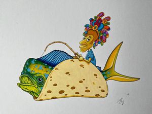 Our Famous Mahi Mahi Fish Tacos! at The Taco Shoppe in Government Camp