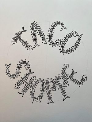 Fish Bone Taco Logo at The Taco Shoppe in Government Camp