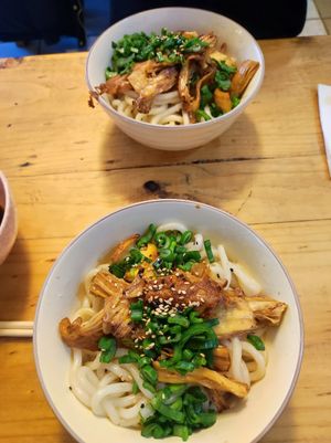 Udon con yuba at Wabi Sabi in Santiago