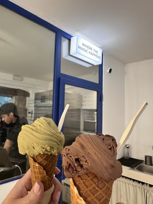 Where the magic happens   at CAJÚ Gelato in Barcelona
