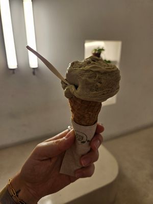 pistachio at CAJÚ Gelato in Barcelona