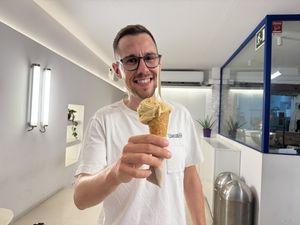   at CAJÚ Gelato in Barcelona