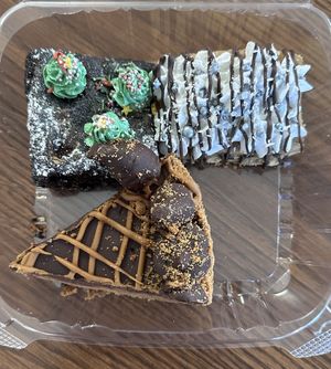 Brownie, Coconut Choc Chip Bar, PB Tart  at Unicorniverse Bakery & Cafe in Round Rock