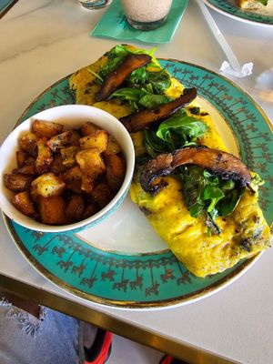 Sicilian omelet with potatoes at Unicorniverse Bakery & Cafe in Round Rock
