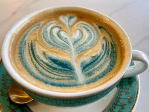 Unicorn Classic Latte  at Unicorniverse Bakery & Cafe in Round Rock