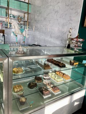 Display case  at Unicorniverse Bakery & Cafe in Round Rock