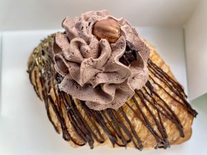 Chocolate hazelnut croissant   at Unicorniverse Bakery & Cafe in Round Rock