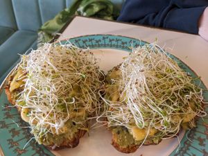 Avocado toast at Unicorniverse Bakery & Cafe in Round Rock