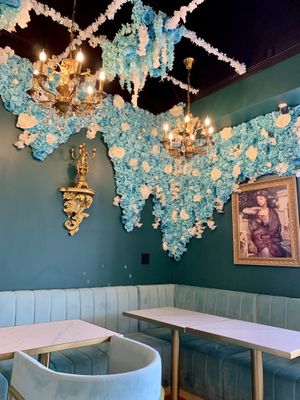 Ceiling decor  at Unicorniverse Bakery & Cafe in Round Rock