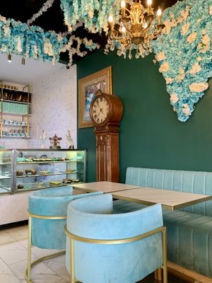 Dessert counter  at Unicorniverse Bakery & Cafe in Round Rock