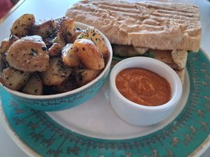 Herb Roasted Potatoes at Unicorniverse Bakery & Cafe in Round Rock