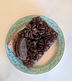 Gluten free espresso brownie at Unicorniverse Bakery & Cafe in Round Rock