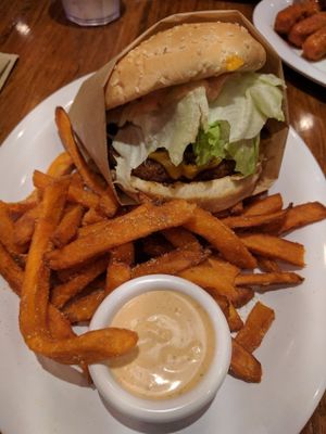 Beyond burger at Veggie Grill - Westwood in West Los Angeles