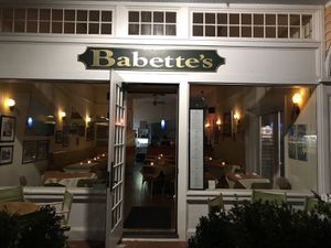 Outside at Babette's in East Hampton