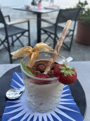 Vegan tiramisu   at Restaurant Kalea in Brissago