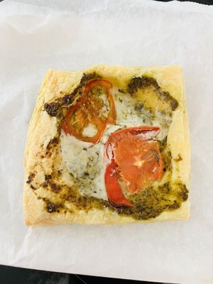 Pesto and cheeze tart  at The Allotment Kitchen and Deli in Collingham