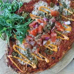 'The Mexican' pizza from our Saturday menu at The Allotment Kitchen and Deli in Collingham