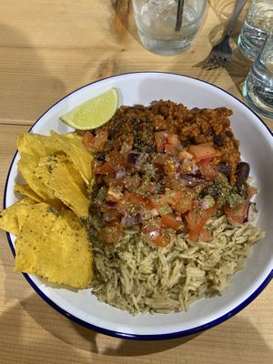 Burrito bowl  at The Allotment Kitchen and Deli in Collingham