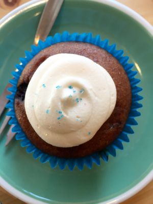 Blueberry cupcake  at Merry Cupcakes in Fitzroy