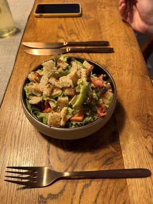 Salat mit Croutons  at Das Ursprung in Stainz