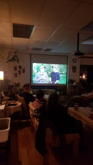 Film screening at Kafe Schuckert in Dals Langed